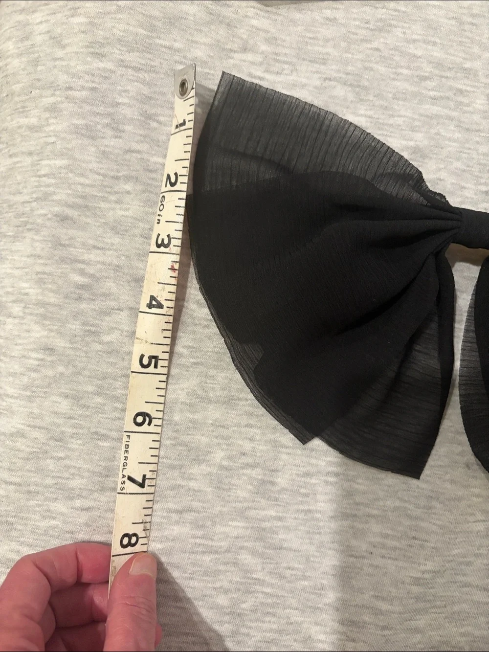 J. Crew Black Sheer Bow Hair Clip/NWT